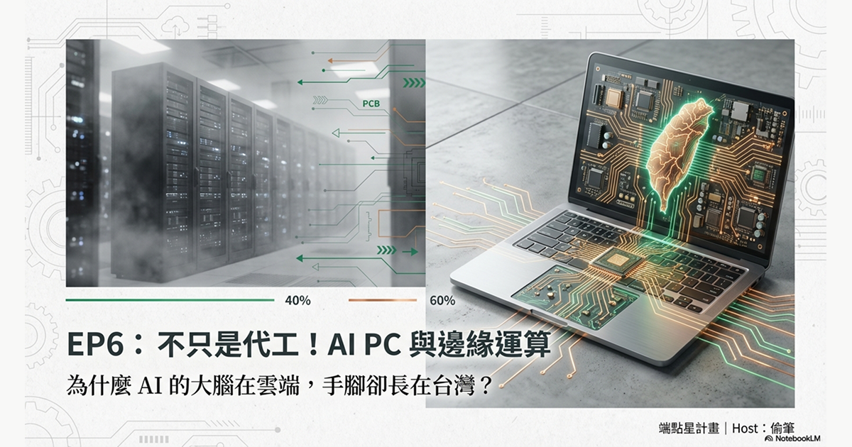 EP6：不只是代工！AI PC 與邊緣運算（Edge AI）的台灣反攻